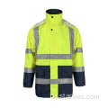 Klasse-3 HIVIS-Overall atmungsaktivem PU beschichtete Sicherheitsregenmantel